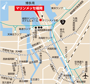 マリンメッセ福岡 地図