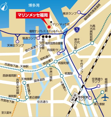 マリンメッセ福岡地図