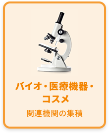 バイオ・医療機器・コスメ関連機関の集積