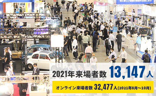 2021年来場者数 13,147人／オンライン来場者数32,477人（2021年8月～10月）